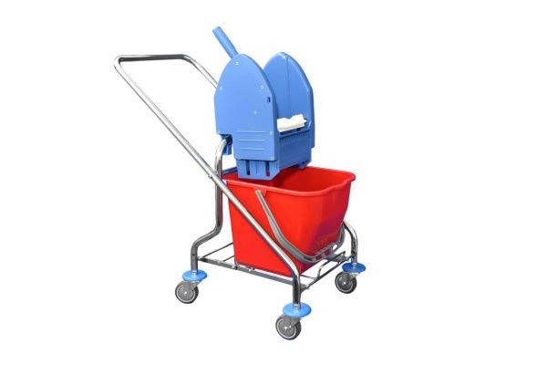 Uklidový vozík  1 kbelíkový 17l chromový | Úklidové a ochranné pomůcky - Vědra, kýble a odpadkové koše
